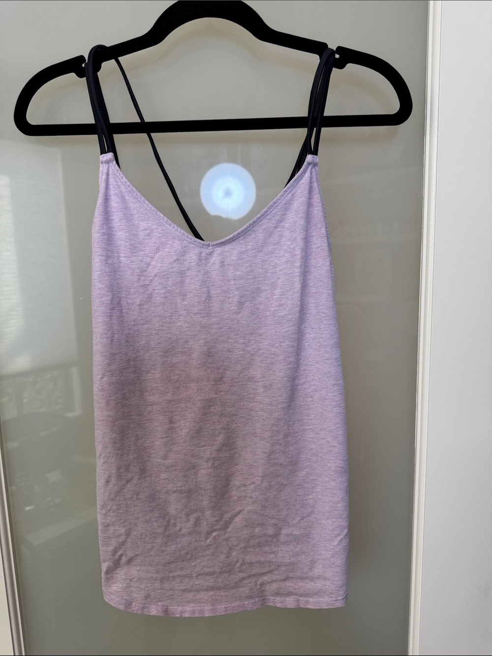 lululemon athletica Light Lavender Tank with Black Straps